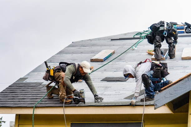 Professional Gutter Installation technician working in West Jefferson, NC